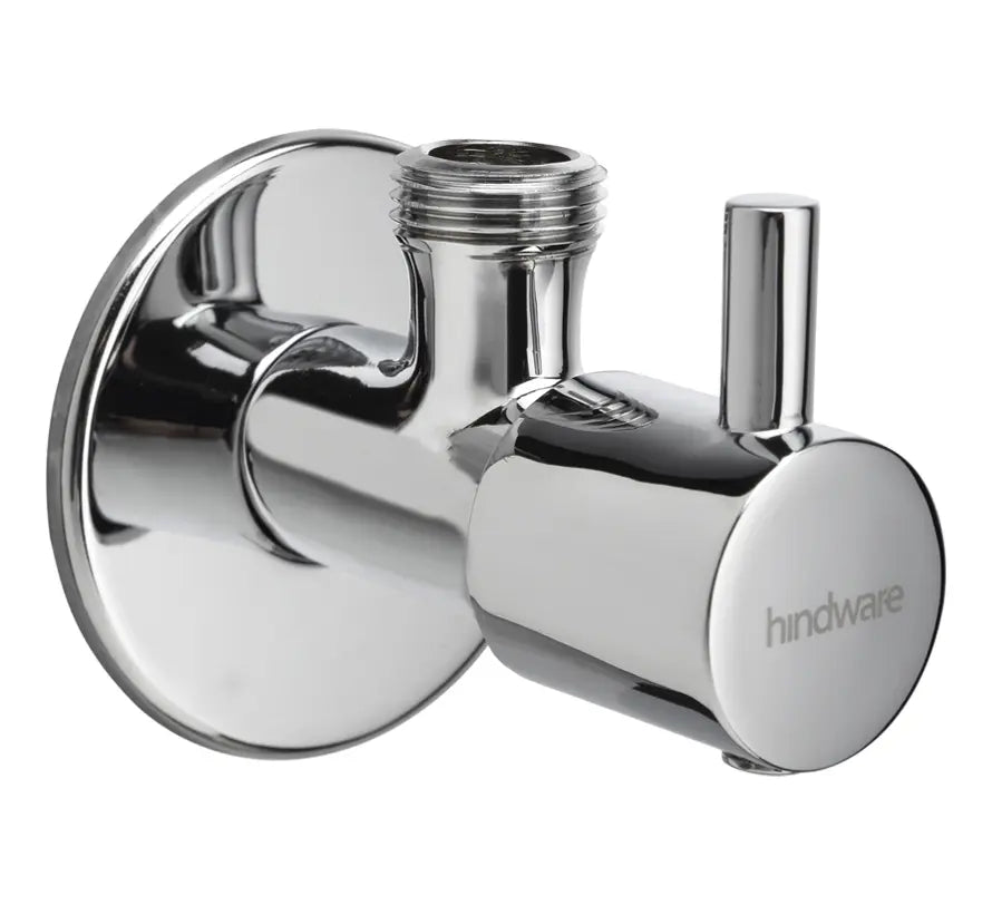 ANGULAR STOP COCK WT WALL FLANGE (PROJECT) - HINDWARE FAUCETS - ( POLISHED CHROME - ADDONS - 0x15 mm - 0inchX0.6inch )
