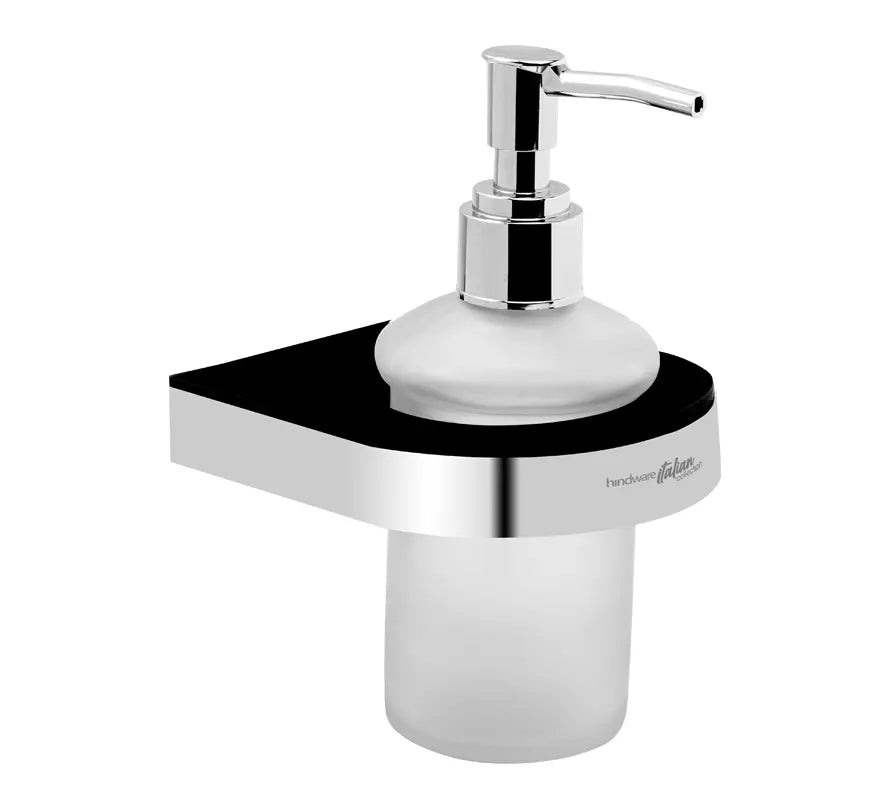 SOAP DISPENSER GLASS WITH SS HOLDER - HINDWARE FAUCETS - ( - - 0x0 mm - 0inchx0inch )