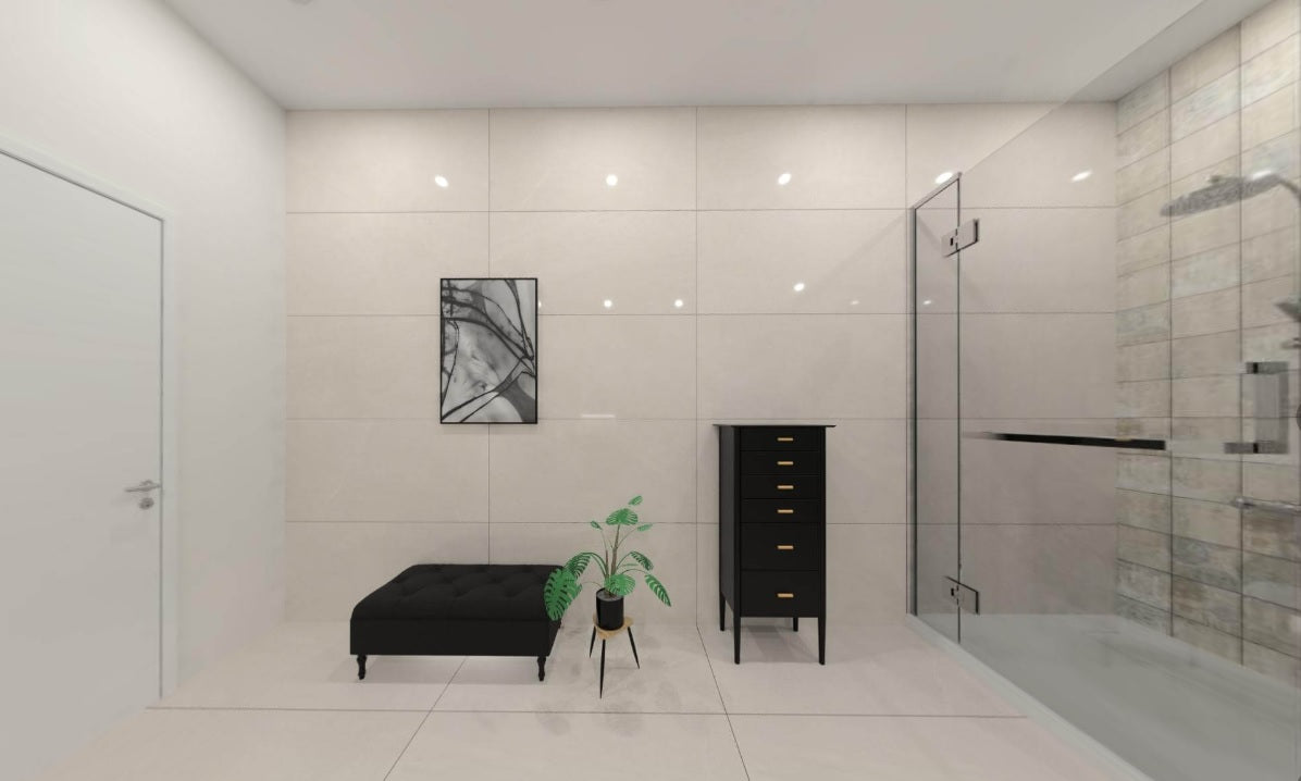 DACITE CREAM GLOSSY - SIMPOLO-TILES- (  - IMPATTO GLOSSY - 1198x598 mm - 48inchX24inch )