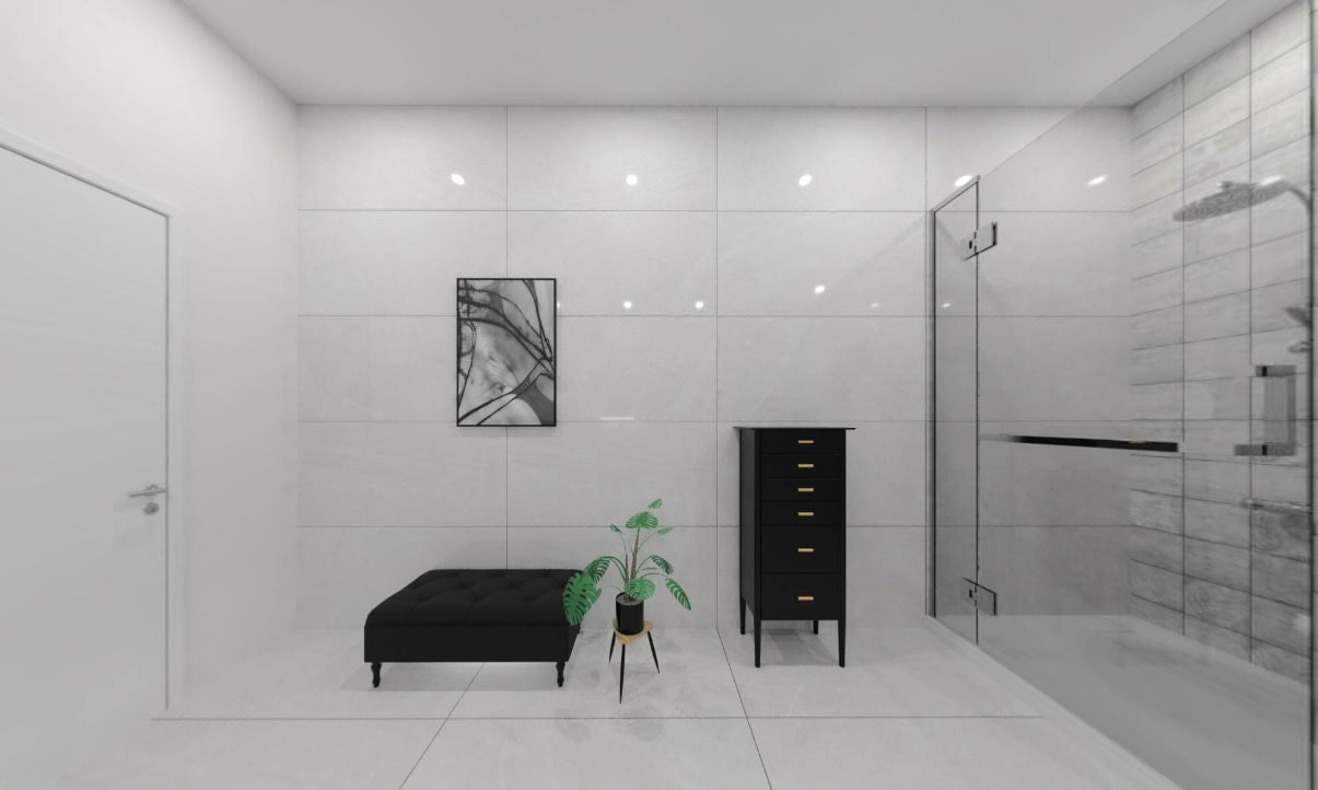 DACITE SILVER GLOSSY - SIMPOLO-TILES- ( - IMPATTO GLOSSY - 1198x598 mm - 48inchX24inch )