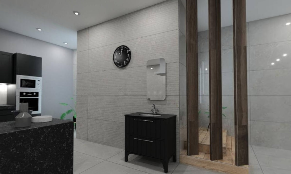 GLIDE MARFIG GREY MATT TEXTURE - SIMPOLO-TILES- (  - IMPATTO MATT - 1198x598 mm - 48inchX24inch )