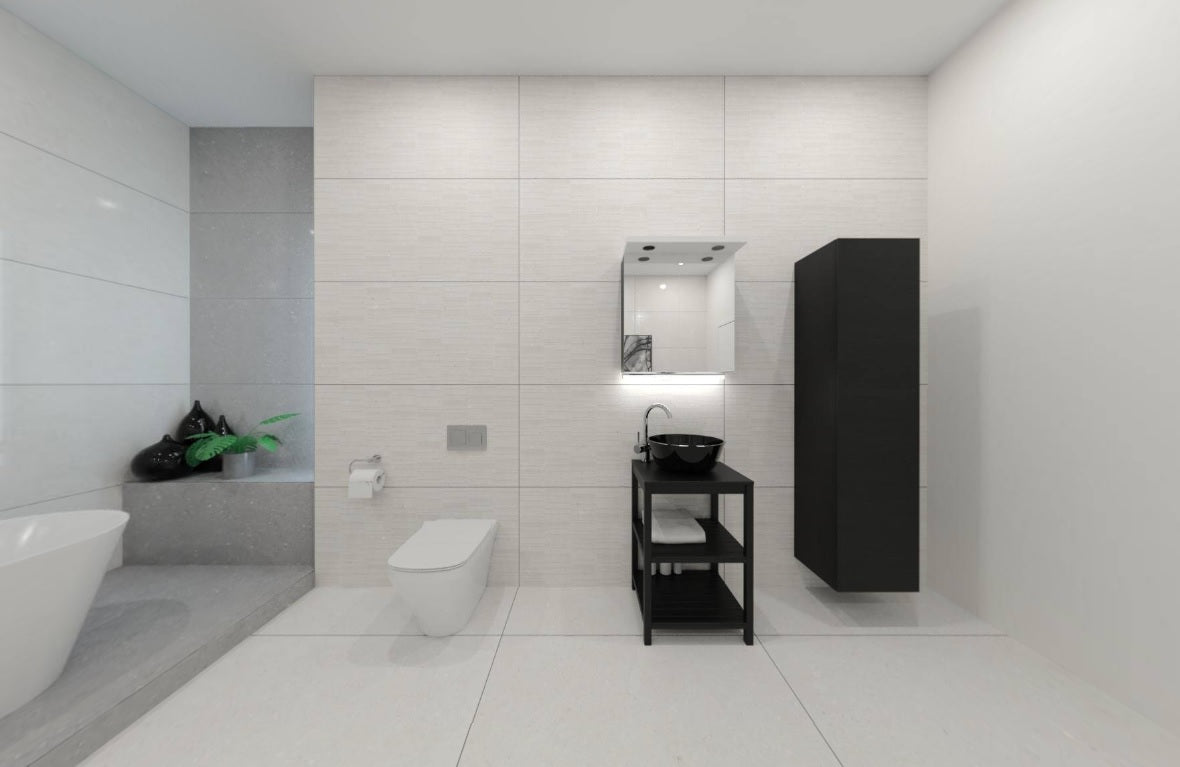 GROOVE FOSSIL SILVER MATT TEXTURE - SIMPOLO-TILES- (  - IMPATTO MATT - 1198x598 mm - 48inchX24inch )