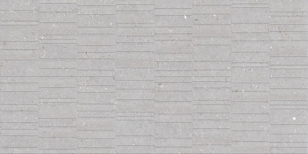 GROOVE FOSSIL DOVE MATT TEXTURE - SIMPOLO-TILES- (  - IMPATTO MATT - 1198x598 mm - 48inchX24inch )