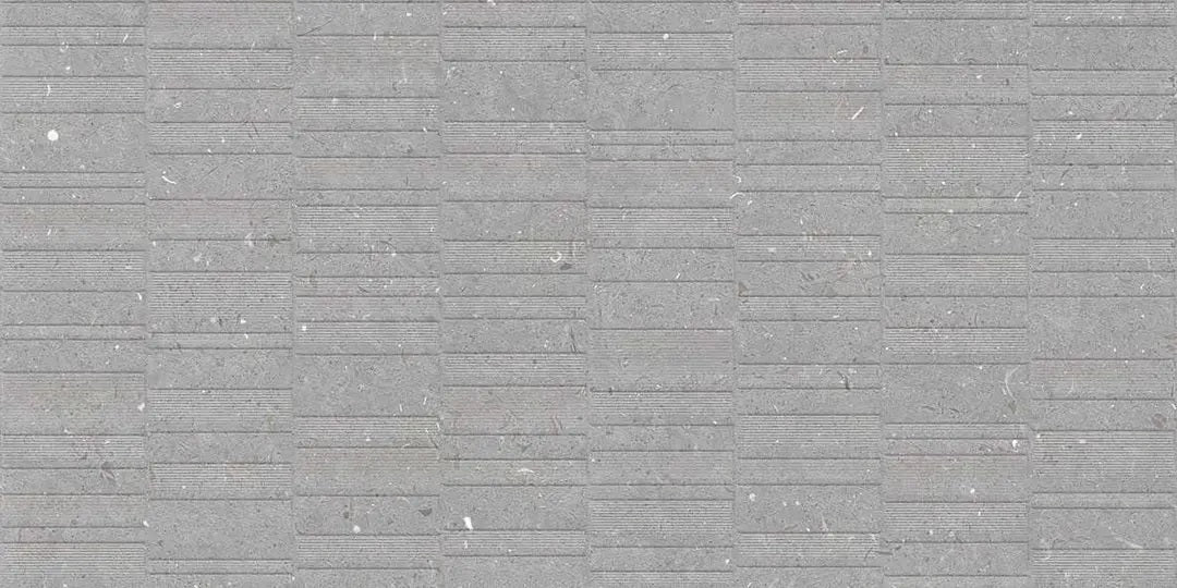 GROOVE FOSSIL GREY MATT TEXTURE - SIMPOLO-TILES- (  - IMPATTO MATT - 1198x598 mm - 48inchX24inch )