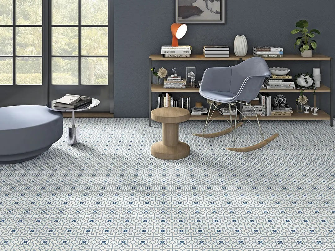 COROLLA GREY MATT - SIMPOLO-TILES- ( - TINY TILE MATT - 198x198 mm - 7.8inchX7.8inch )