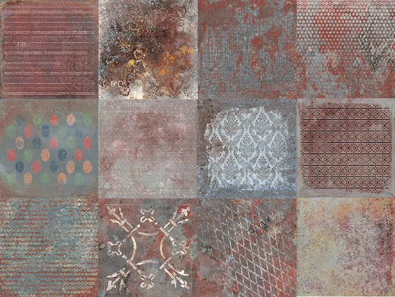 TRIVIA NAVY  MATT  - SIMPOLO-TILES- (  - TINY TILE MATT - 198x198 mm - 7.8inchX7.8inch )