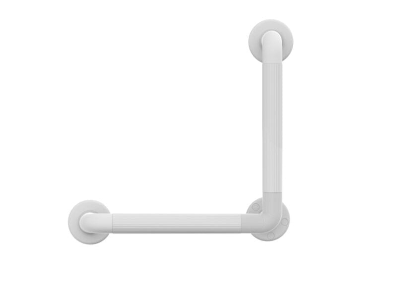 GRAB BAR 90 DEG - VIKING -  ( WHITE - ABS - 300x300 mm - 12inchX12inch )