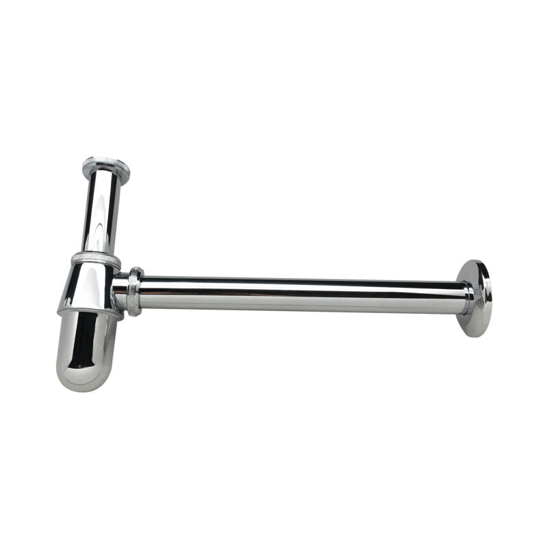 BOTTLE TRAP - VIKING -  ( CHROME - BRASS - 300x32 mm - 12inchX1.28inch )