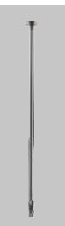 BRASS EXTENSION PIPE FOR CEILING MOUNTED BASIN TAP - AQUANT - ( GRAPHITE GREY - - 300x0 mm - 12inchX0inch )