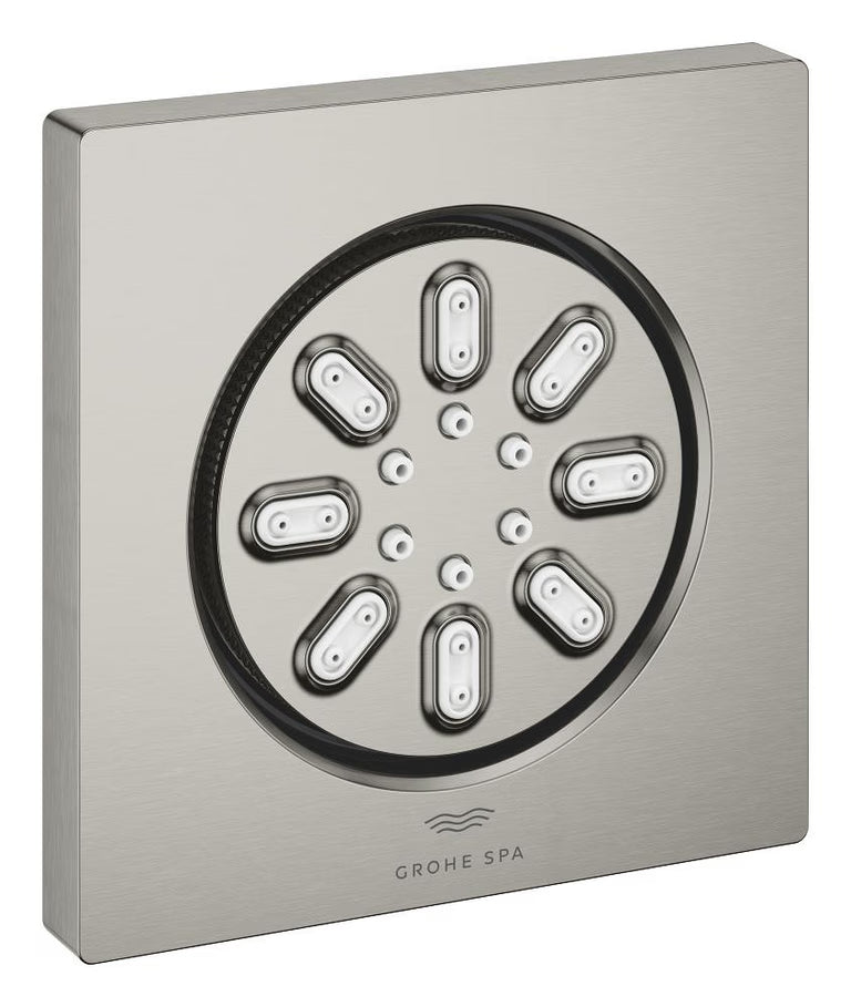 RAINSHOWER AQUA BODY SPRAY CUBE 2 SPRAY - GROHE - ( SUPERSTEEL - G5 - RAINSHOWER - 75x75 mm - 3inchX3inch )