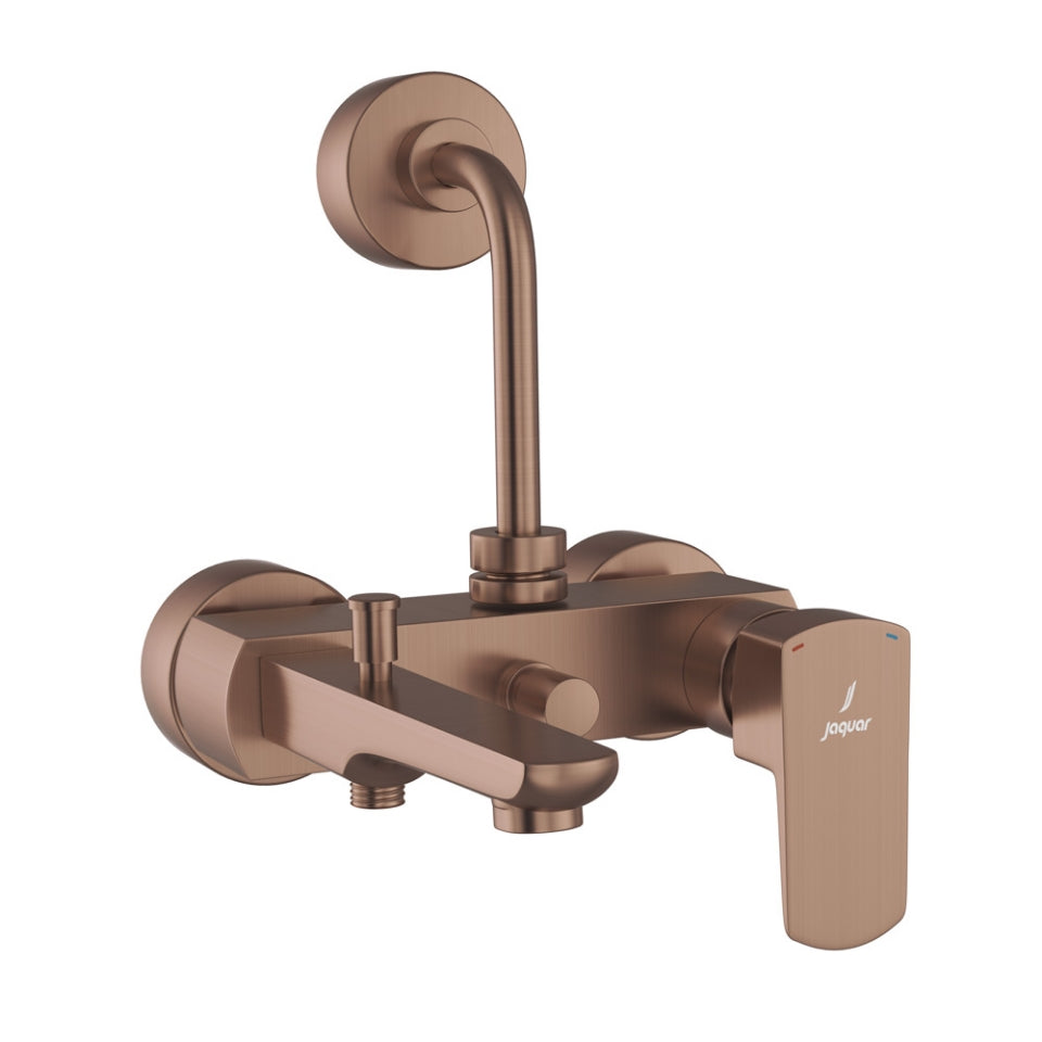 SINGLE LEVER WALL MIXER 3-IN-1 SYSTEM WI - JAQUAR FAUCETS - ( ANTIQUE COPPER - KUBIX PRIME - 0x0 mm - 0inchX0inch )