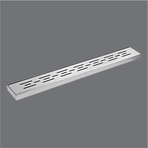 SHWR CHANNEL DRAIN(LINE-DESIGN)W/O BASE - AQUANT - ( 304 STAINLESS STEEL - - 600x80 mm - 24inchX3inch )