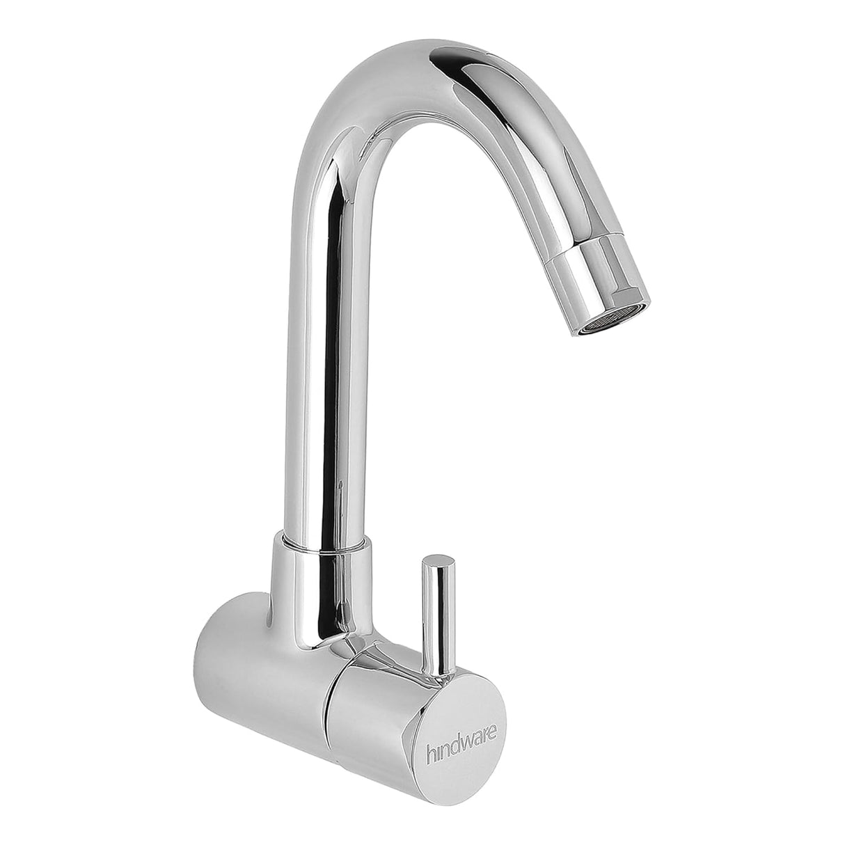 (PRUN)SINK COCK EXT. SWIVEL SPOUT-WALL MOUNT - HINDWARE FAUCETS -  ( POLISHED CHROME - FLORA-NEO CLASSIC - 0x15 mm - 0inchX0.5inch )