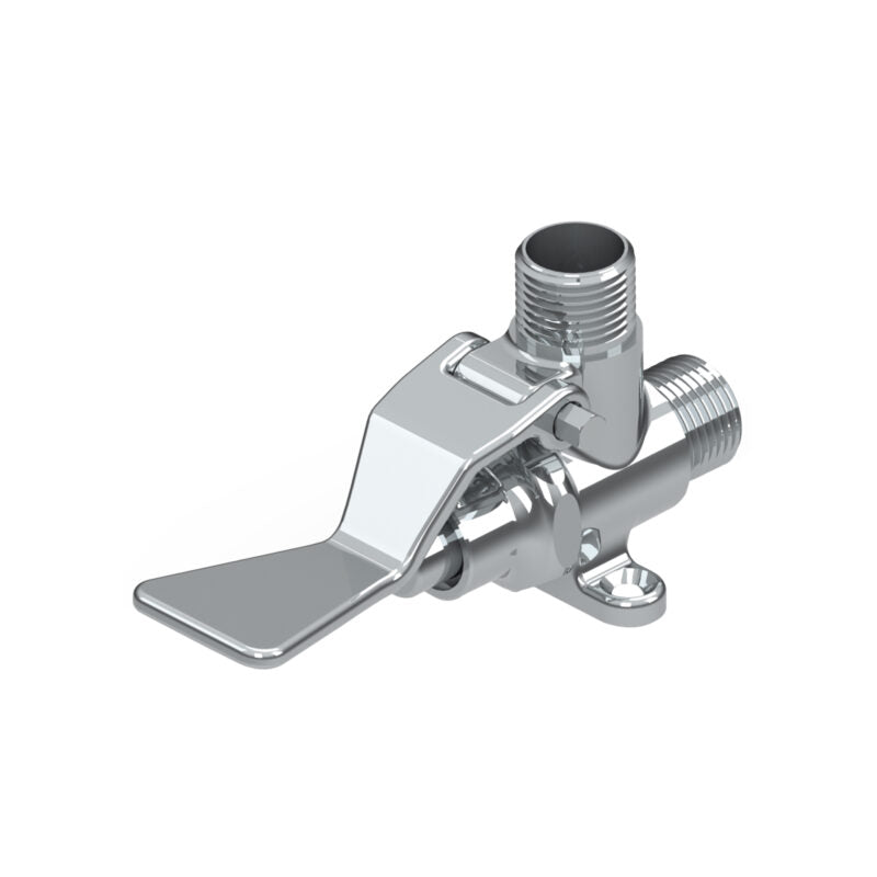 FOOT OPRATED TAP W/1200MM HOSE & SPOUT - VIKING - ( POLISHED CHROME - - 0x15 mm - 0inchX0.6inch )