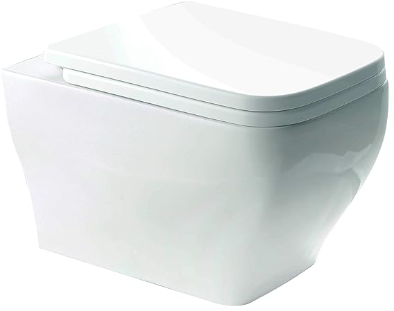 E.W.C W/M ELEMENT PLUS W/SEAT COVER ( BOLT DISTANCE 9INCH)- HINDWARE - ( STAR WHITE - ITALIAN - 0x0 mm - 0inchX0inch )
