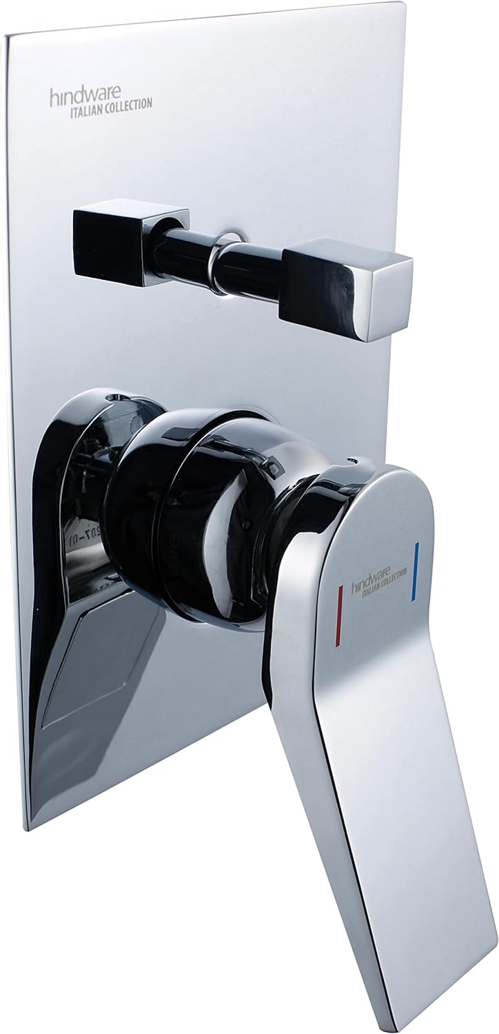 UPPER PARTS -3 INLET DIVERTER-F850035CP - HINDWARE FAUCETS - ( POLISHED CHROME - EDGE-GEOMETRIC - 0x15 mm - 0inchX0.5inch )
