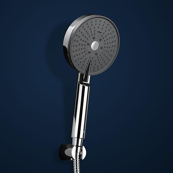3 FUNCTION HAND SHOWER WITH 1.5 M, HOSE PIPE & HOOK - HINDWARE FAUCETS - ( CHROME - - 0x0 mm - 0inchX0inch )
