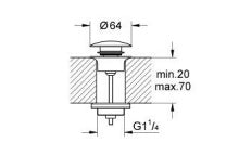 WASTE SET - GROHE-G2 - ( CHROME - G2 - GROHE - 0x0 mm - 0inchX0inch )