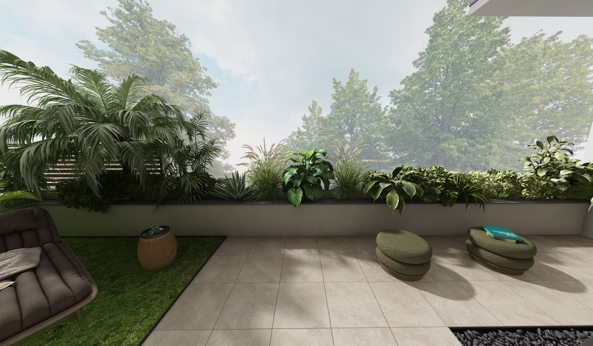 VAPOUR DUNE MATT - SIMPOLO-TILES - ( - ROCK DECK 25 MATT - 400x400x12 mm - 16inchX16inchX0.5inch)