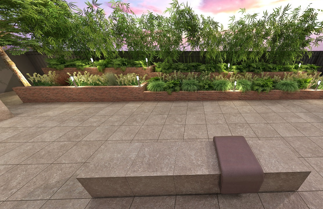 MAGMA LAVA MATT - SIMPOLO-TILES - ( - ROCK DECK 25 MATT - 400x400x12 mm - 16inchX16inchX0.5inch)