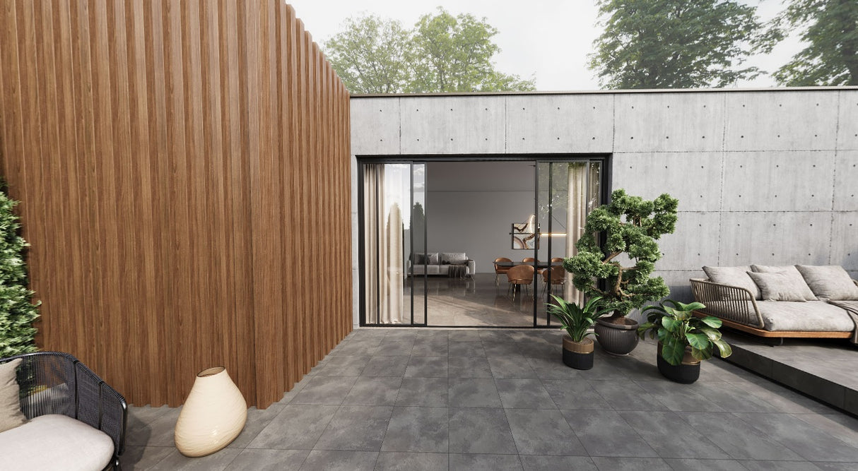 VAPOUR ASH MATT - SIMPOLO-TILES -  (  - ROCK DECK-MATT - 400x400x12 mm - 16inchX16inchX0.48inch )