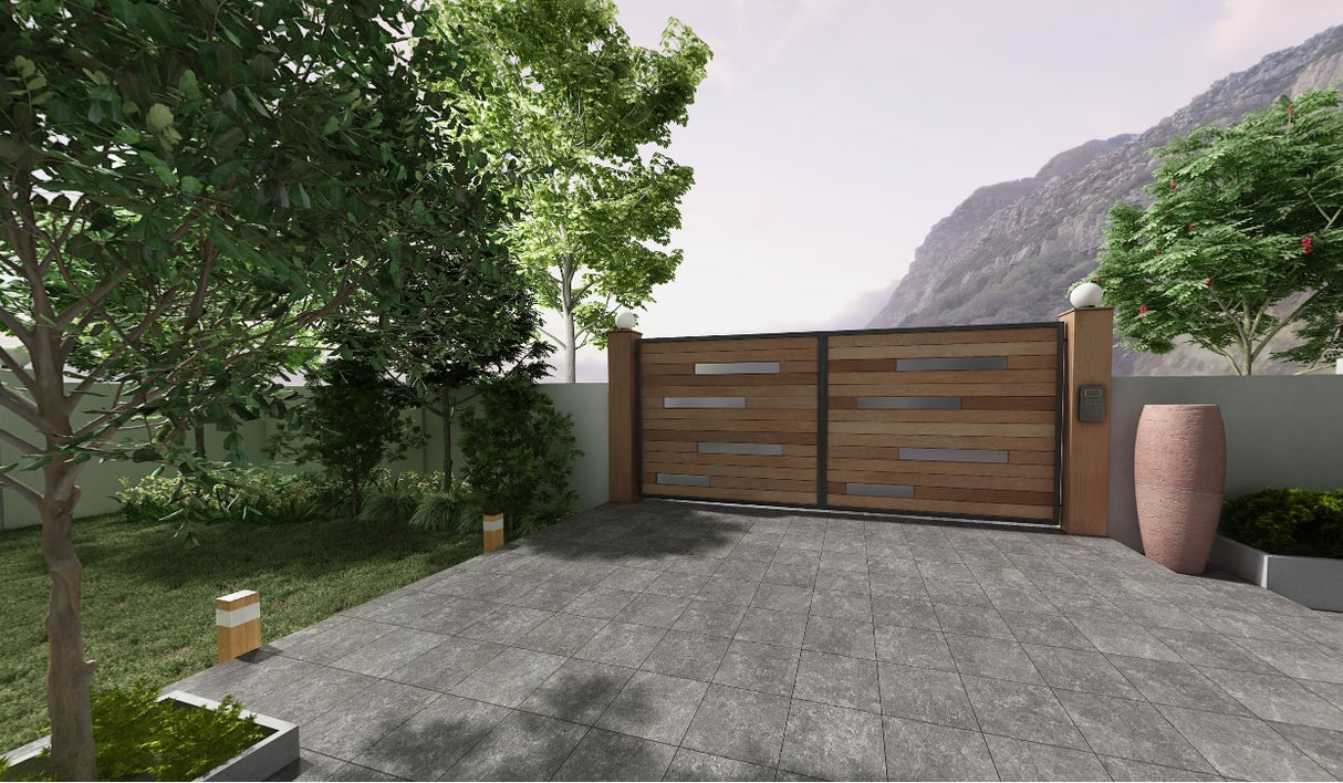 MAGMA GREY MATT - SIMPOLO-TILES -  (  - ROCK DECK-MATT - 400x400x12 mm - 16inchX16inchX0.48inch )