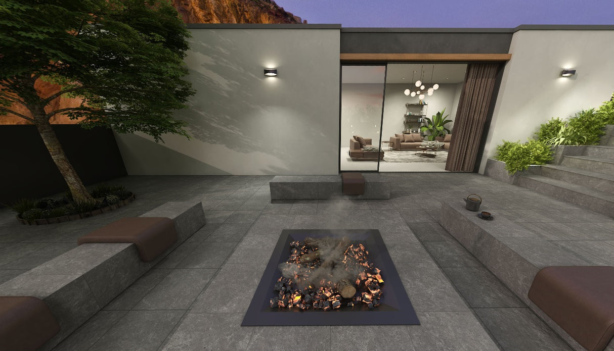 MAGMA ASH MATT - SIMPOLO-TILES -  (  - ROCK DECK-MATT - 400x400x12 mm - 16inchX16inchX0.48inch )