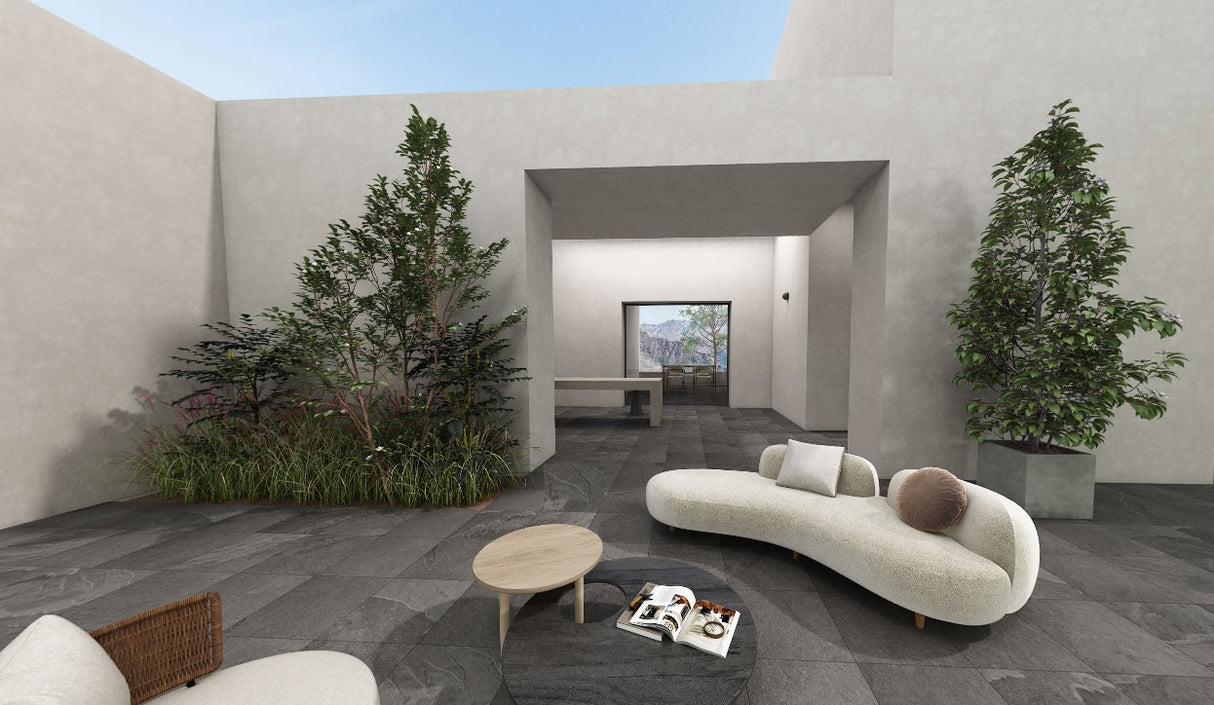 CANNON SHADOW MATT - SIMPOLO-TILES -  (  - ROCK DECK-MATT - 400x400x12 mm - 16inchX16inchX0.48inch )