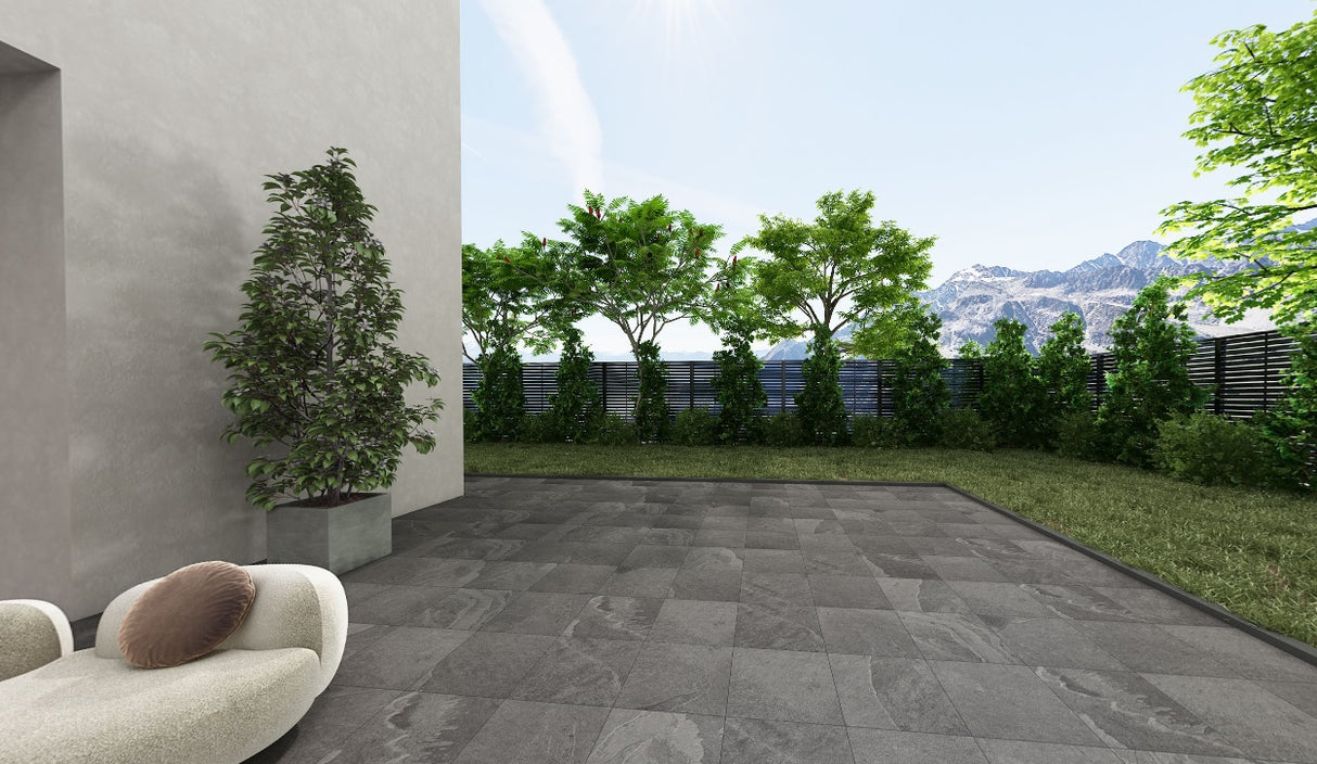 CANNON SHADOW MATT - SIMPOLO-TILES -  (  - ROCK DECK-MATT - 400x400x12 mm - 16inchX16inchX0.48inch )