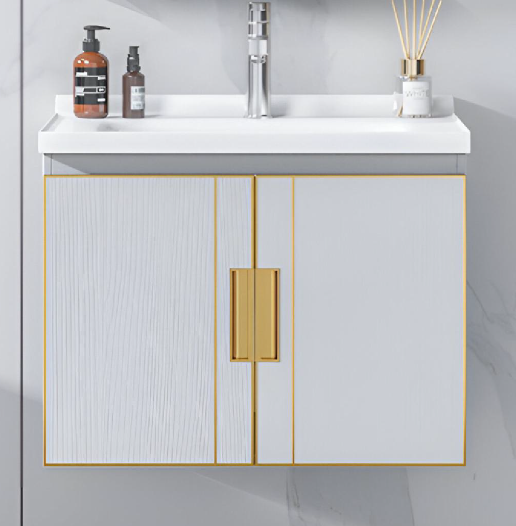 TR 3332 WHITE MARBLE MAIN CABINET - GERMA - ( - WHITE MARBLE - 580x390x400 mm - 23.2inchX15.6inchX16inch)