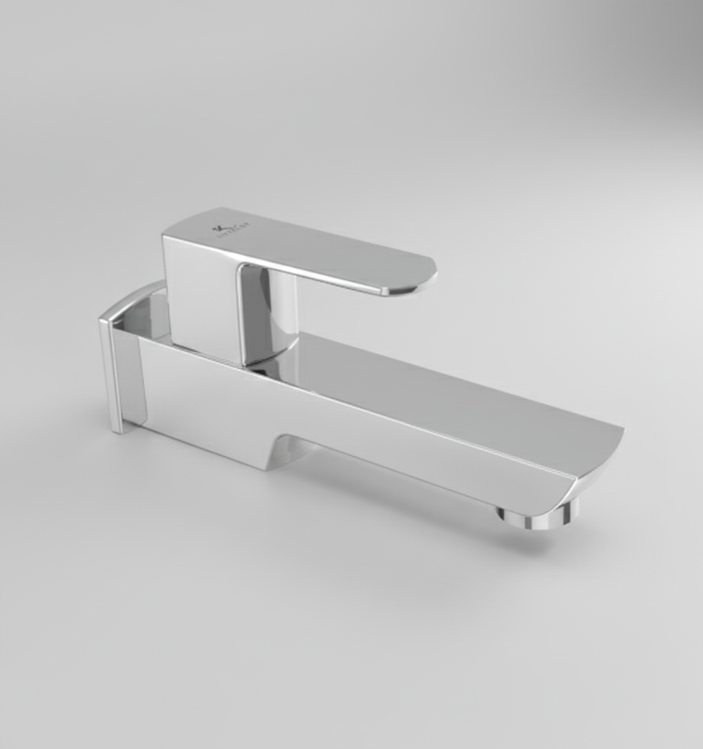 BIB COCK W/FLANGE - LUXELET - ( CHROME - QUADRA - 0x15 mm - 0inchX0.5inch )