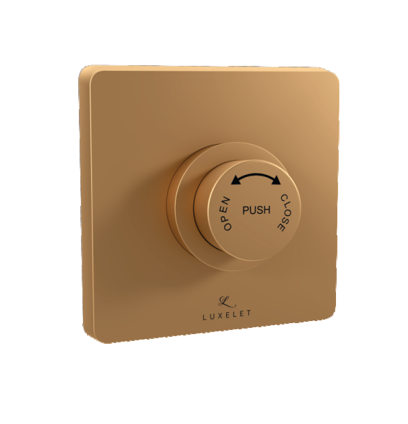 EXPOSED PART FOR 32MM DUAL FLUSH VALVE - LUXELET - ( BRUSHED BRONZE - FLUSH VALVE - 0x32 mm - 0inchX1.28inch )