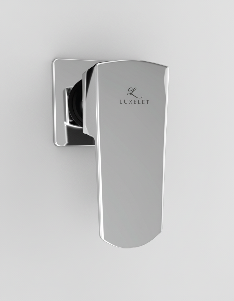 EXPOSED PART OF CONCEALED STOP COCK - LUXELET - ( CHROME - QUADRA - 0x0 mm - 0inchX0inch )