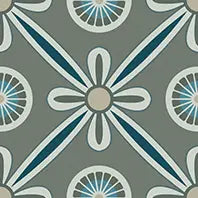 BLOOM OLIVE MATT - SIMPOLO-TILES - ( - TINY TILE MATT - 198x198 mm - 7.8inchX7.8inch )