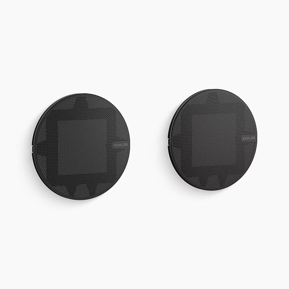 SOUNDTILE SHOWER SPEAKERS PAIR (SET OF TWO), WALL OR CEILING MOUNTABLE - KOHLER LUXURY - ( MATTE BLACK - LUXURY - 0x178 mm - 0inchX7.12inch )