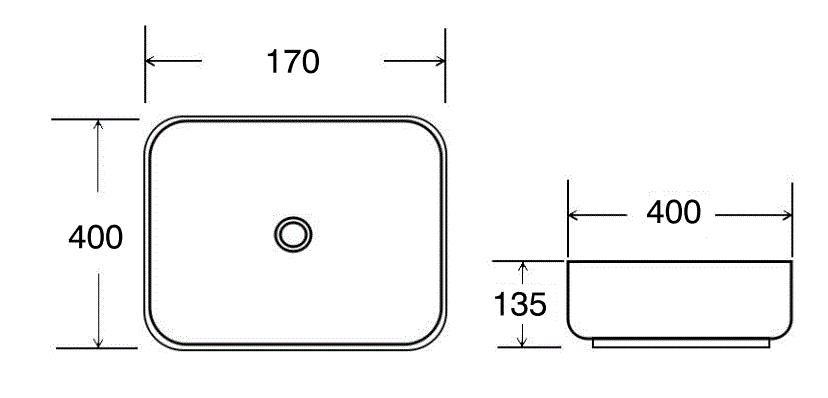 ART WASH BASIN - AQUANT - ( MATT BLACK & GOLD - - 465x320 mm - 18.6inchX12.8inch )