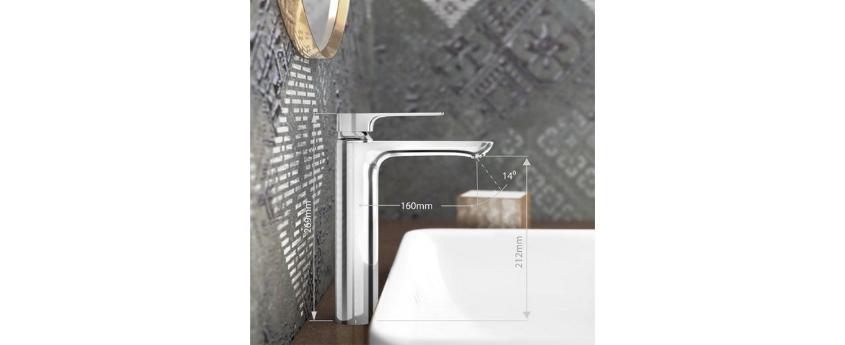 ALEO-SL BASIN MIXER LONG W/PIPES - KOHLER PREMIUM -  ( POLISHED CHROME - PREMIUM - 0x15 mm - 0inchX0.6inch )