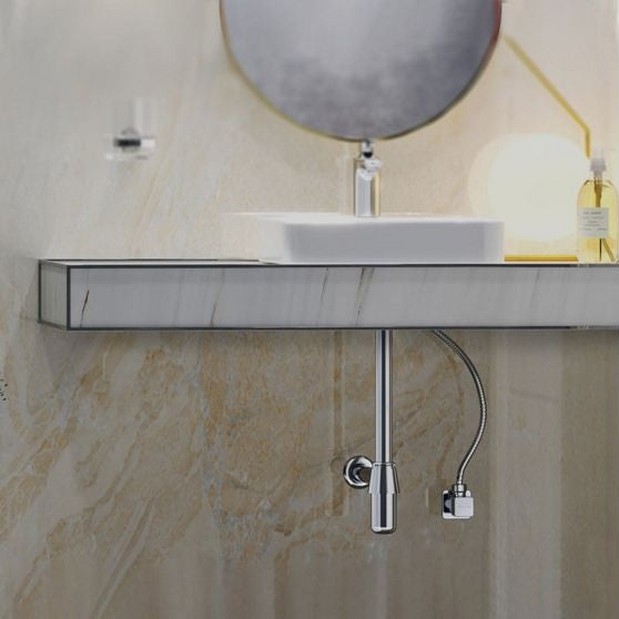 GENERIC-BOTTLE TRAP W/EXTENSION PIPE - KOHLER POPULAR -  ( POLISHED CHROME - POPULAR - 0x350 mm - 0inchX14inch )