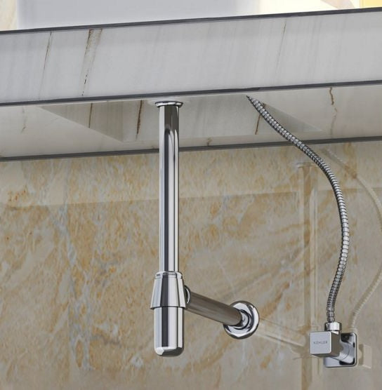 GENERIC-BOTTLE TRAP W/EXTENSION PIPE - KOHLER POPULAR -  ( POLISHED CHROME - POPULAR - 0x350 mm - 0inchX14inch )