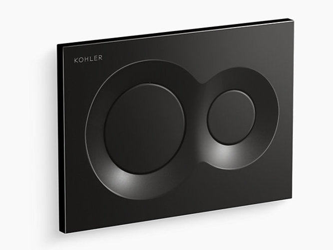 LYNK PNEUMATIC FACEPLATE - KOHLER PREMIUM -  ( GLOSSY BLACK - PREMIUM - 0x15 mm - 0inchX0.6inch )