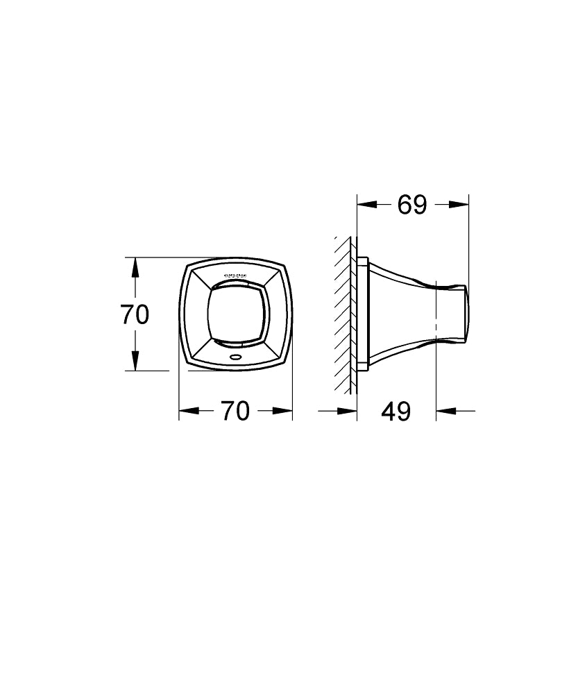 GRANDERA SHOWER HOLDER - GROHE - ( WARM SUNSET - G5 - GRANDERA - 0x15 mm - 0inchX0.6inch )