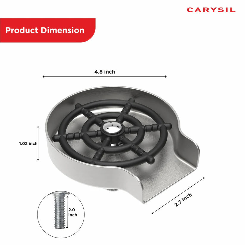 GLASS RINSER - CARYSIL -  ( MATT BLACK - ACCESSORIES - 0x0 mm - 0inchx0inch )