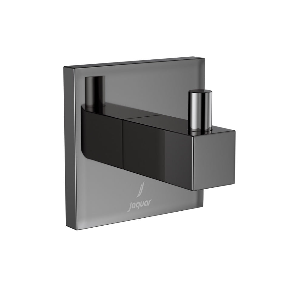 ROBE HOOK - JAQUAR FAUCETS - ( BLACK CHROME - ACC. KUBIX PRIME - 0x0 mm - 0inchX0inch )