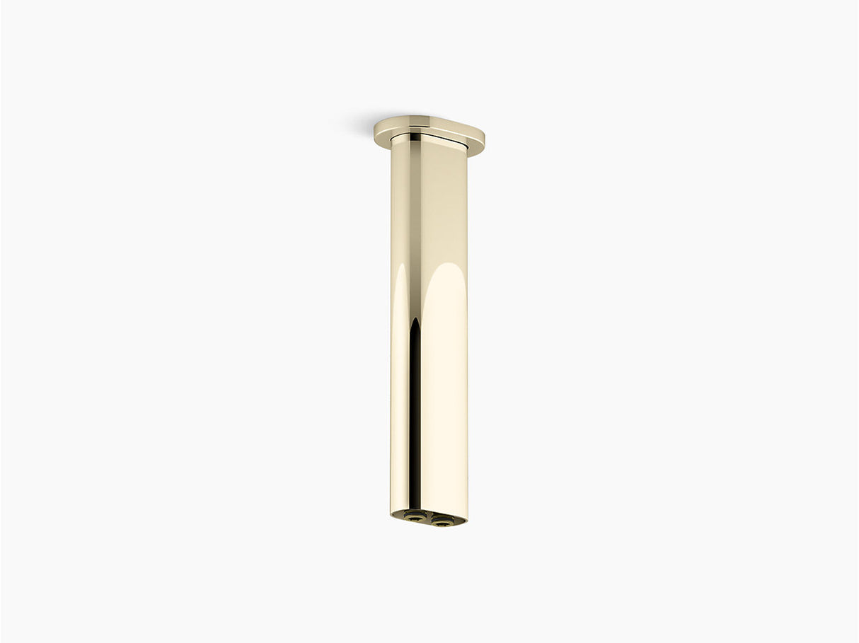 STATEMENT TM 254 MM CEILING-MOUNT TWO-FUNCTION RAINHEAD ARM AND FLANGE - KOHLER PREMIUM - ( VIBRANT FRENCH GOLD - PREMIUM - 0x15 mm - 0inchX0.5inch )