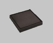 SS 304 TILE INSERT WITH ANTI COCKROACH - AQUANT - (MATT BLACK - - 150x150 mm - 6inchX6inch)