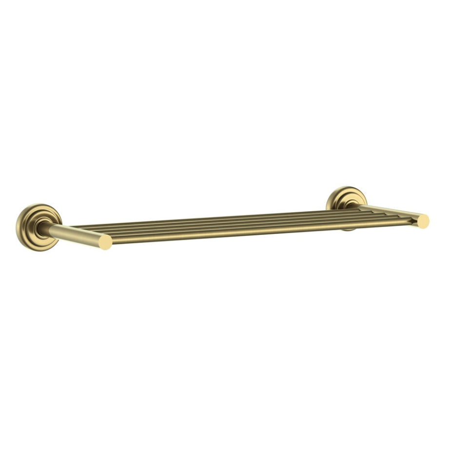 TOWEL RACK 600MM LONG WITHOUT LOWER HANGERS - JAQUAR FAUCETS - (ANTIQUE BRONZE - QUEENS ACC. - 0x600 mm - 0inchX24inch)