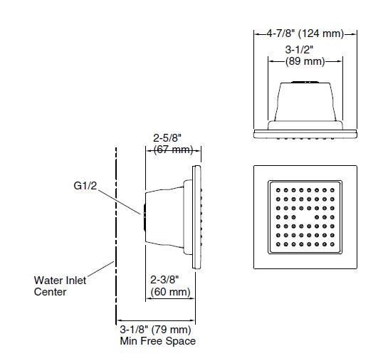 SQ 54 NOZZLE BODY SPRAY - KOHLER PREMIUM -  ( FRENCH GOLD - PREMIUM - 0x0 mm - 0inchx0inch )
