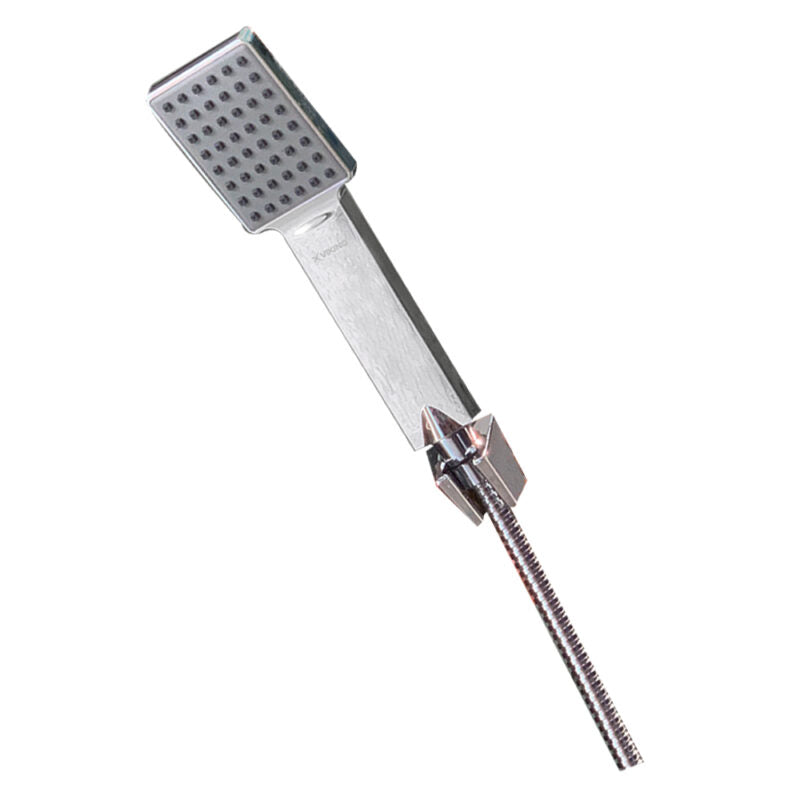 RECTANGULAR HAND SHOWER W/SHOWER TUBE & HOOK - VIKING -  ( POLISHED CHROME - ABS - 2000x15 mm - 80inchX0.6inch )