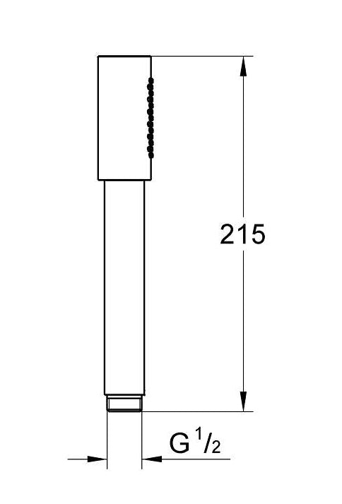 SENA STICK HAND SHOWER - GROHE -  ( CHROME - G5 - SENA - 0x15 mm - 0inchX0.6inch )