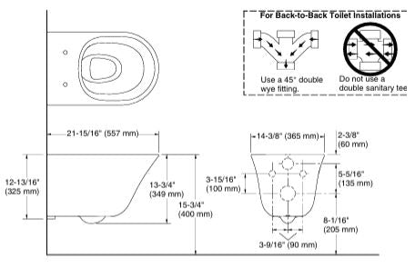 EWC W/H W/O SEAT COVER FOR 26998IN-7 ( BOLT DISTANCE 7INCH) - KOHLER PREMIUM - ( - PREMIUM - 0x0 mm - 0inchX0inch )